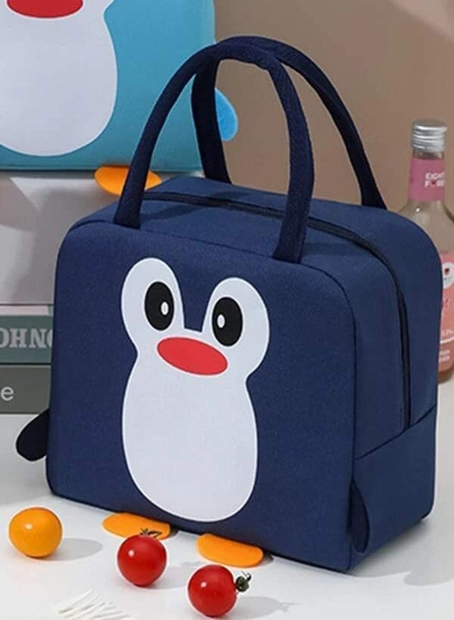 Flywind Insulated Lunch Bag || Men Women and Kids || Canvas Tiffin || Bags for School, Picnic, Work, Carry Bag for Lunch Box || Easy Carry Lunch Bag (Pack of 1) (Royal Blue) - Image 5